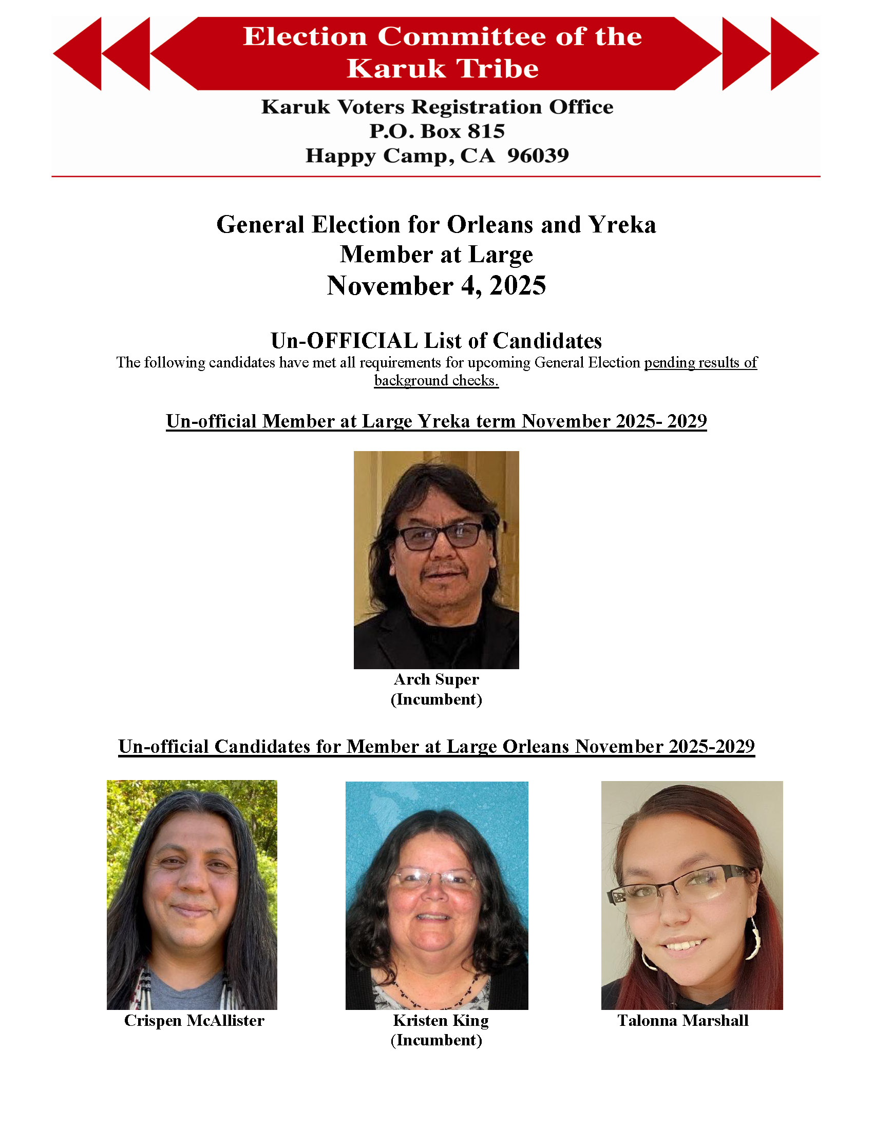 unOfficial General candidates 2025 Page 1